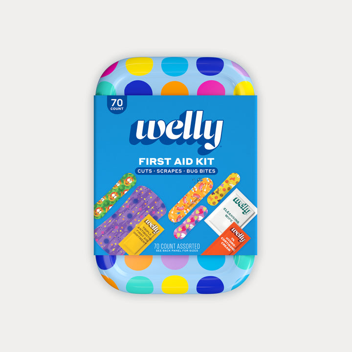 Kids First Aid Kit - Polka Dot 70CT