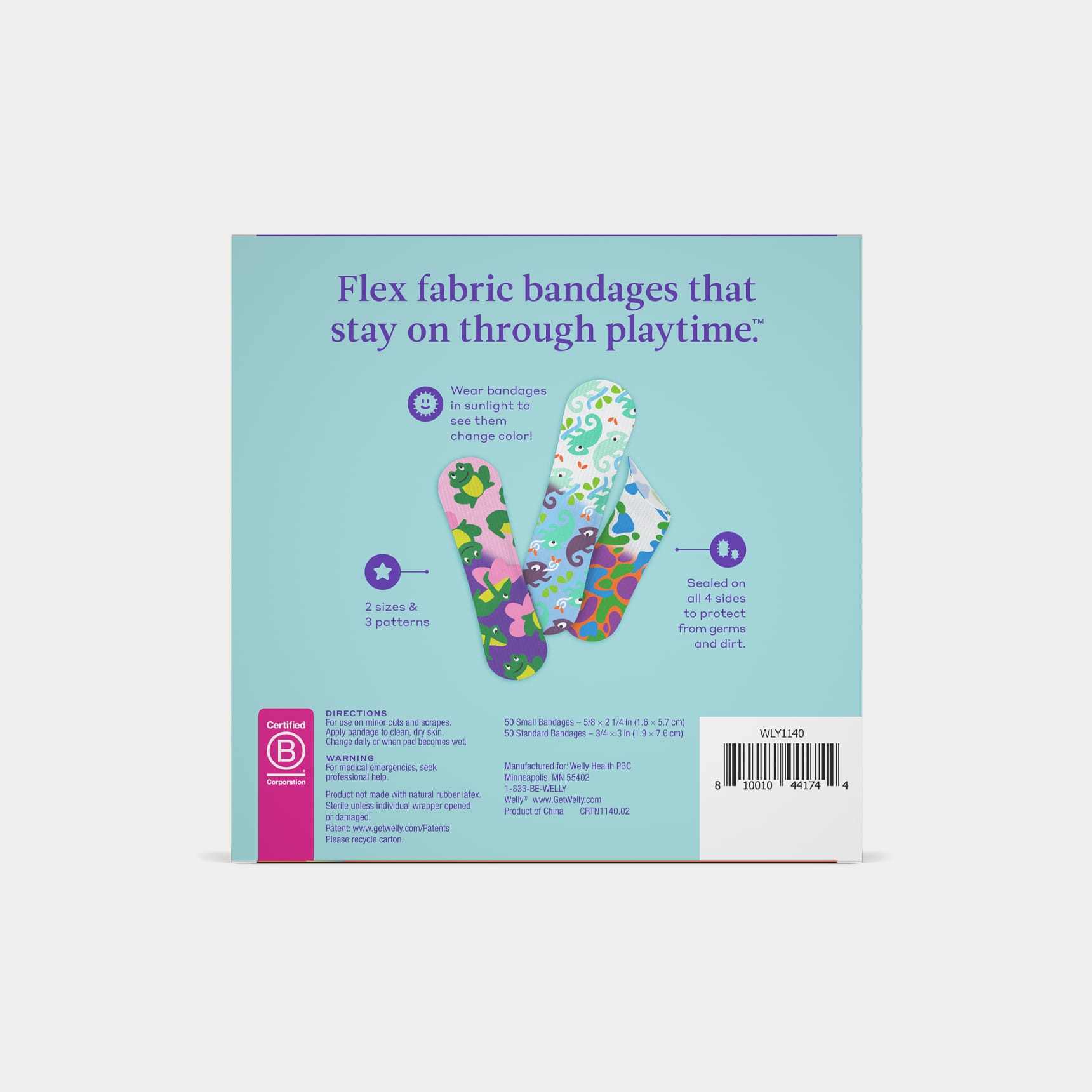 Color Change Flex Fabric Bandages 100ct Refill Pack pdp-carousel