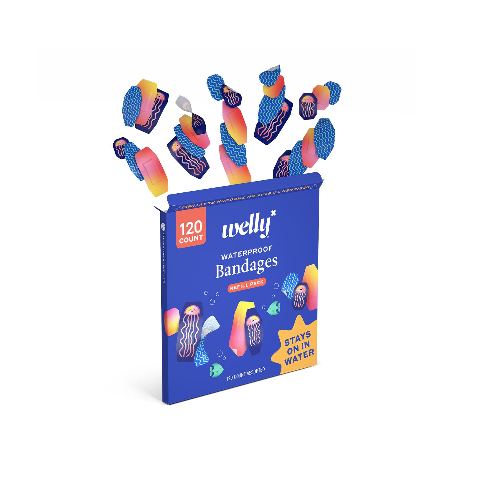 Waterproof Bandages Refill Pack 120 Count