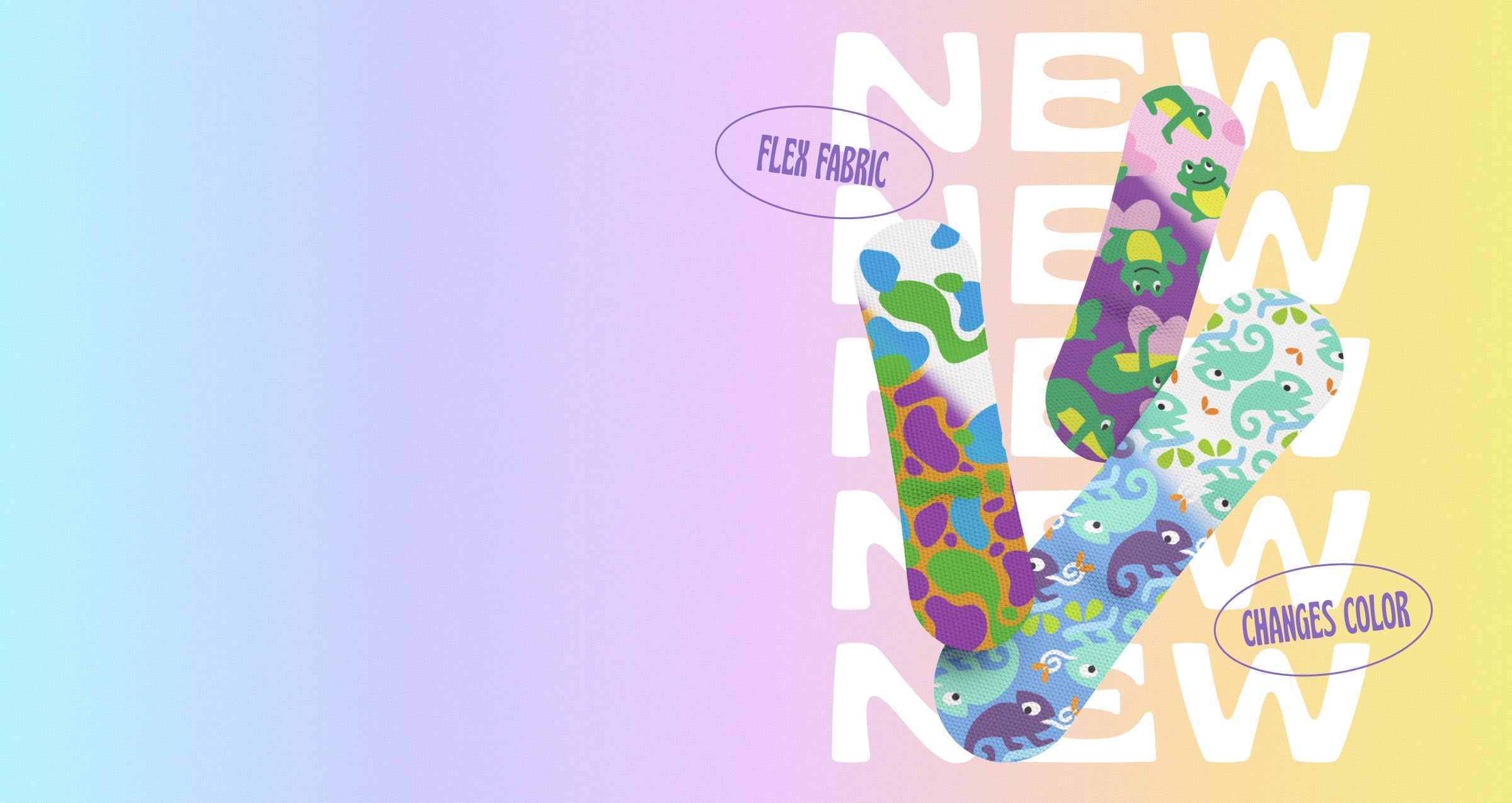 Bandages that <br>change color<br>in sunlight!