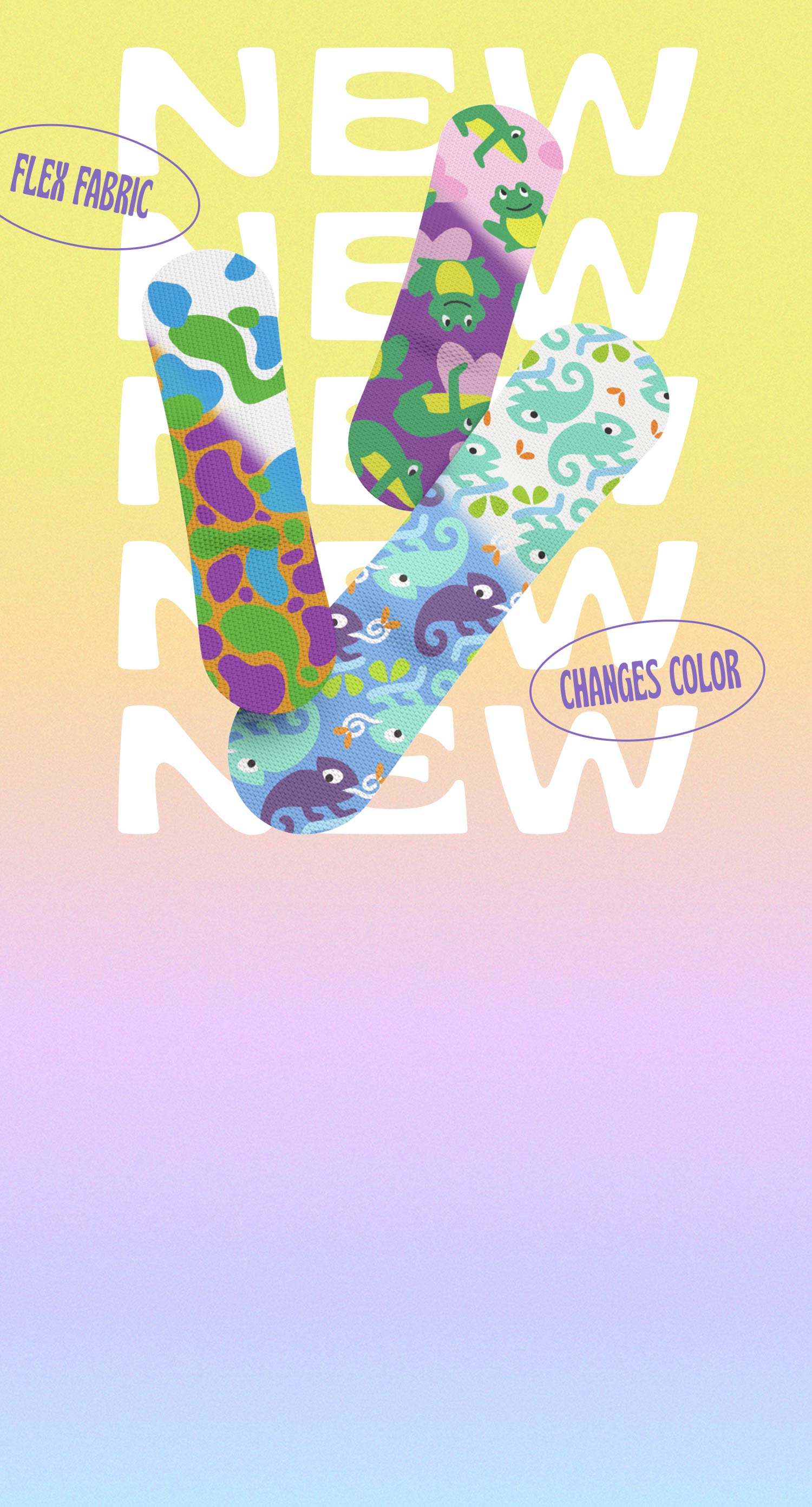 Bandages that <br>change color<br>in sunlight!