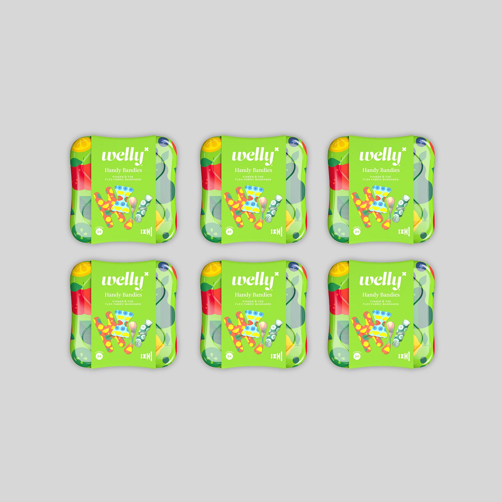 Assorted Toe/Finger Flex Fabric Bandages detail bulk